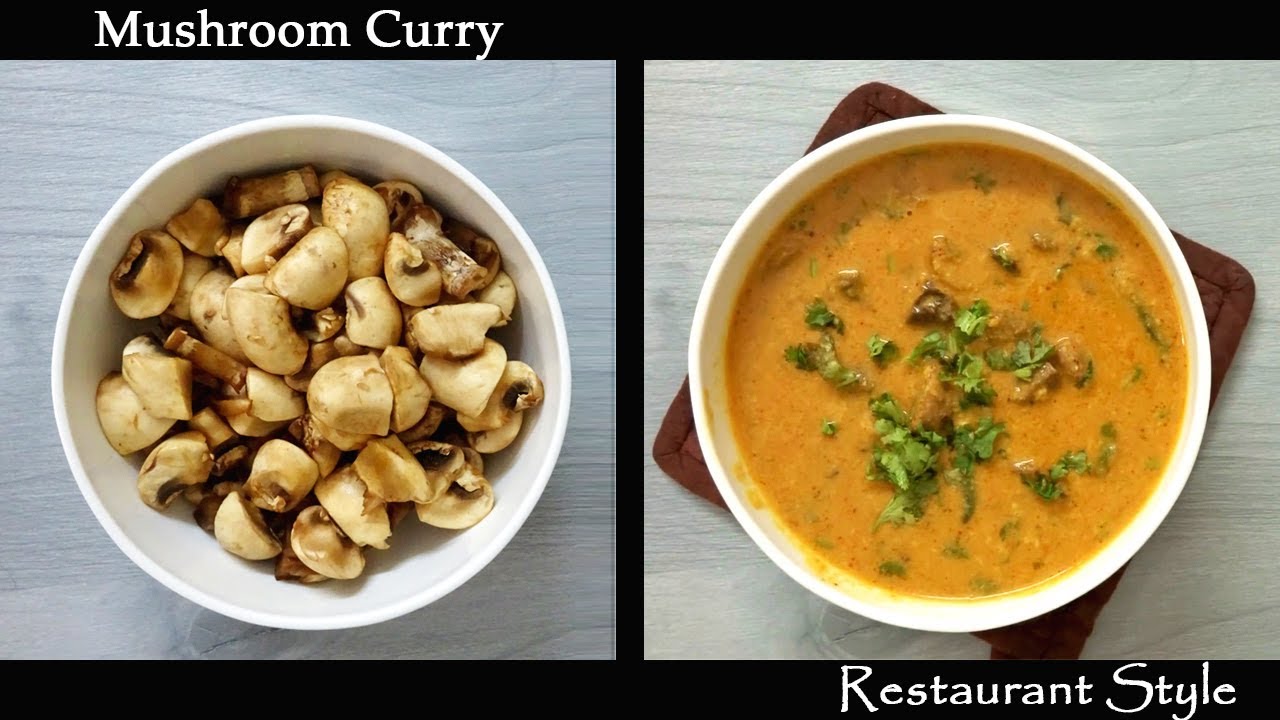 Mushroom Curry Mushroom butter masala Recipe Restaurant style