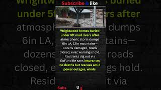 Wrightwood Homes Mud-Buried? #shorts #USA #NEWS