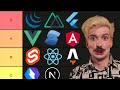 Javascript framework tier list