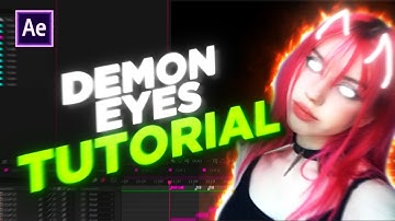 After Effects AMV Tutorial | Neon Glow Demon Eyes | doktor VFX