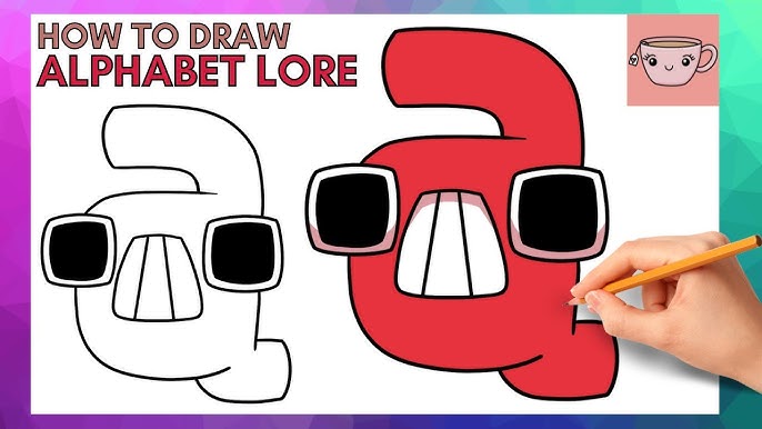 How To Draw Alphabet Lore - Lowercase Letter U