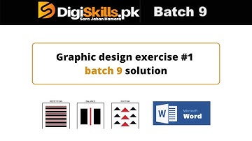 Digiskills Graphic Design Exercise 1 Batch 9 Solution | Basic Design Principles
