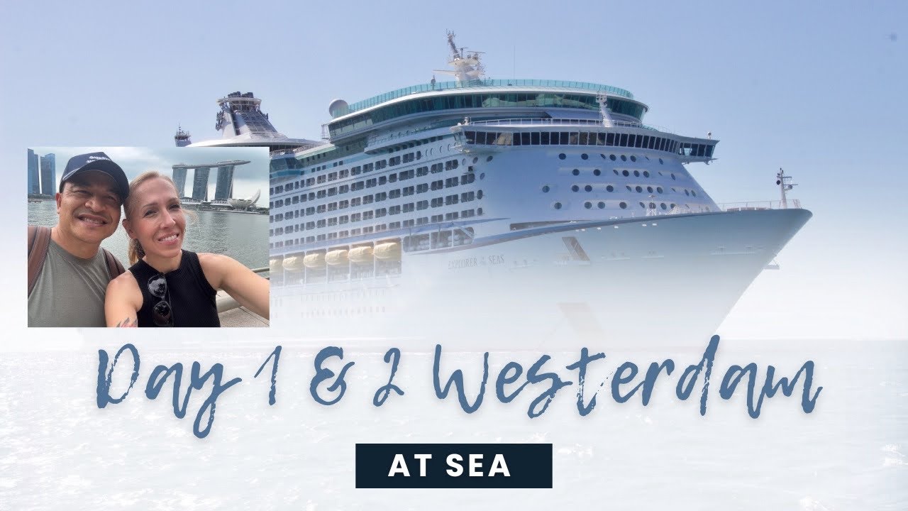 Aboard Holland westerdam cruise ship at sea day, one and two. 