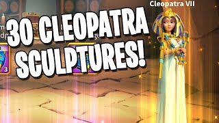 30 CLEOPATRA SCULPTURES IN THIS OPENING! - Rise of Kingdoms screenshot 4