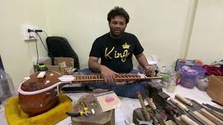 How to apply main string and taraf strings to sitar