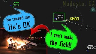 [REAL ATC] Piper PA-28 Dakota CRASH LANDING ON MAJOR HIGHWAY | Pilot Survived!