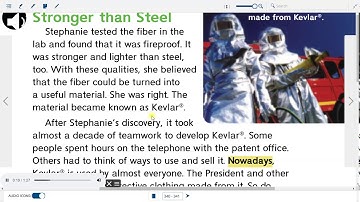 STEPHANIE KWOLEK INVENTOR story audio easy read along aloud grade 4 kids VOCAB LESSON Wonders KEVLAR