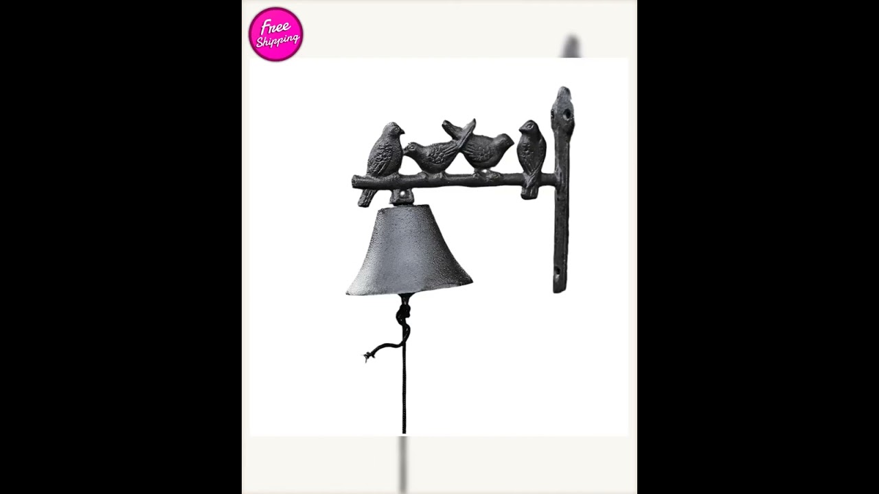 Doorbell Bell Bird Four Vintage Style Cast Iron