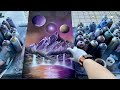 Calming Mountains - SPRAY PAINT ART by Skech