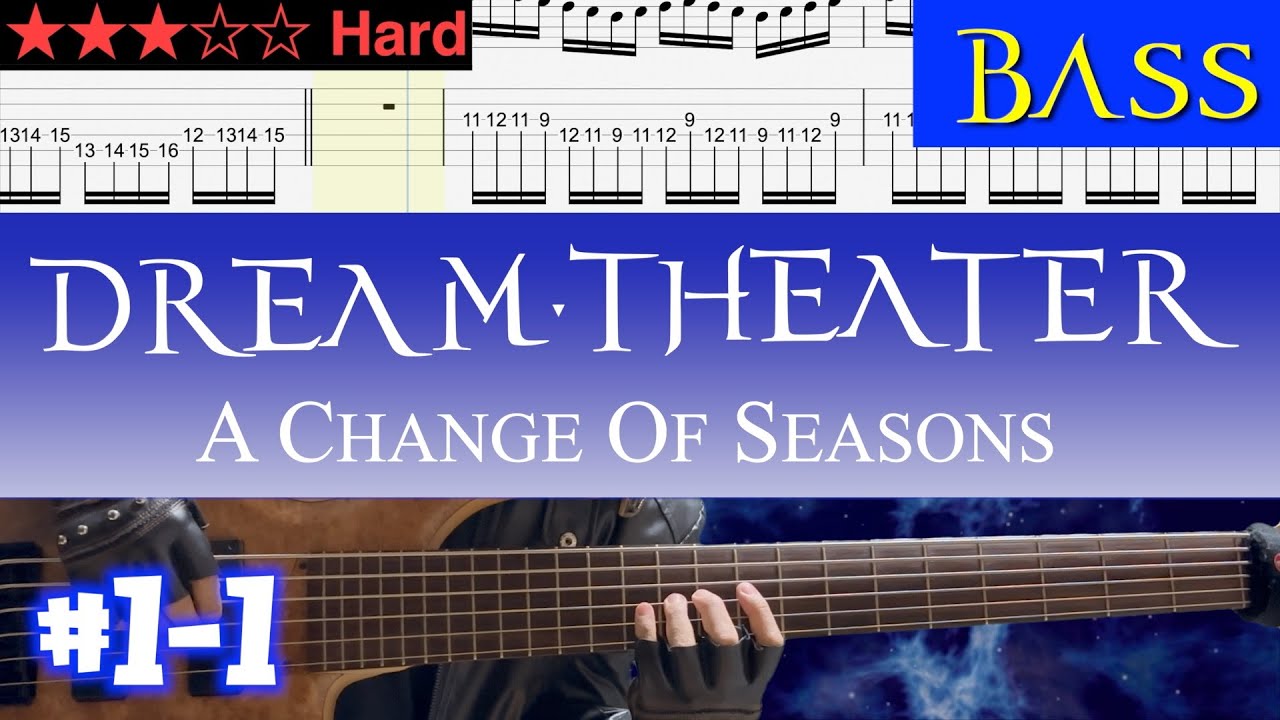 Dream Theater - A Change Of Seasons #1-2【Guitar TAB | BPM 87→154