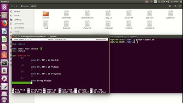 shell script using case in