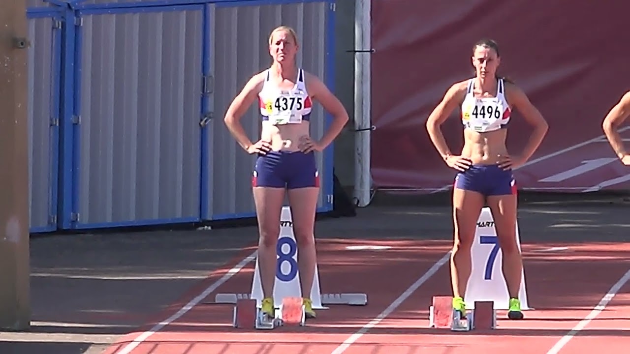 Women 35　100m Final　Lyon2015　Masters Athletics Championships