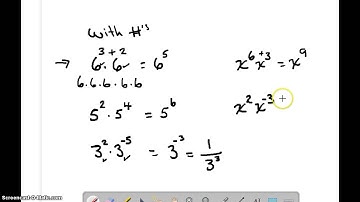 Multiplication Properties of exponents