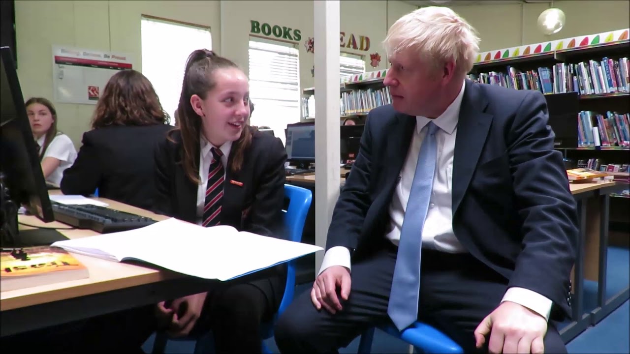 Photos Video Boris Johnson Visits Highbridge S King Alfred School