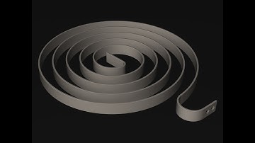 SolidWorks Tutorial: How to Make a Metal Spiral Spring.