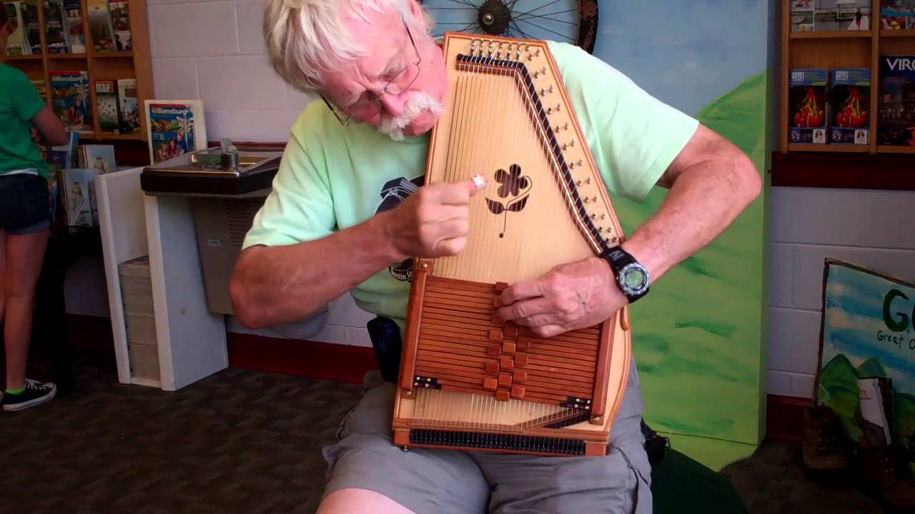 Autoharp hall of fame member, Lindsay Haisley plays at the VA