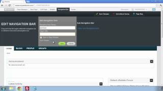 vBulletin 5 Connect: Navigation Bar Tabs