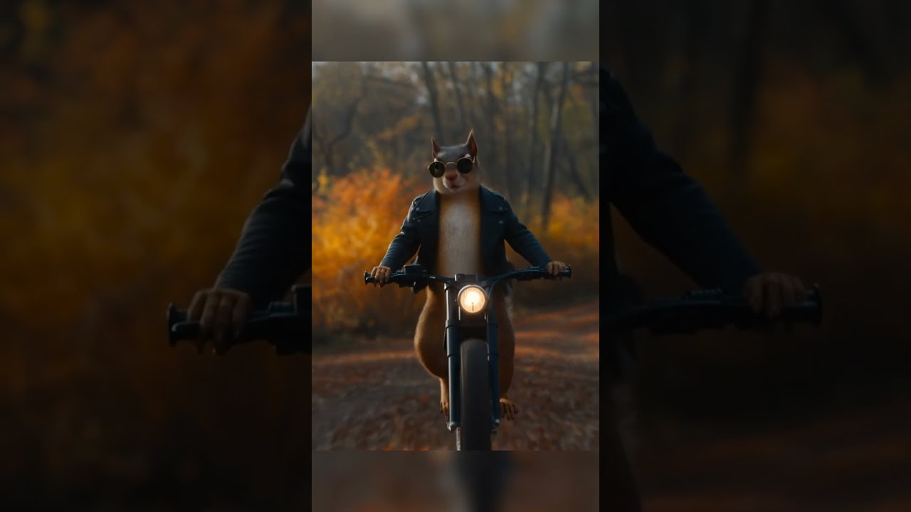 🐿️Grab a ride with cool squirrel in autumn forest 