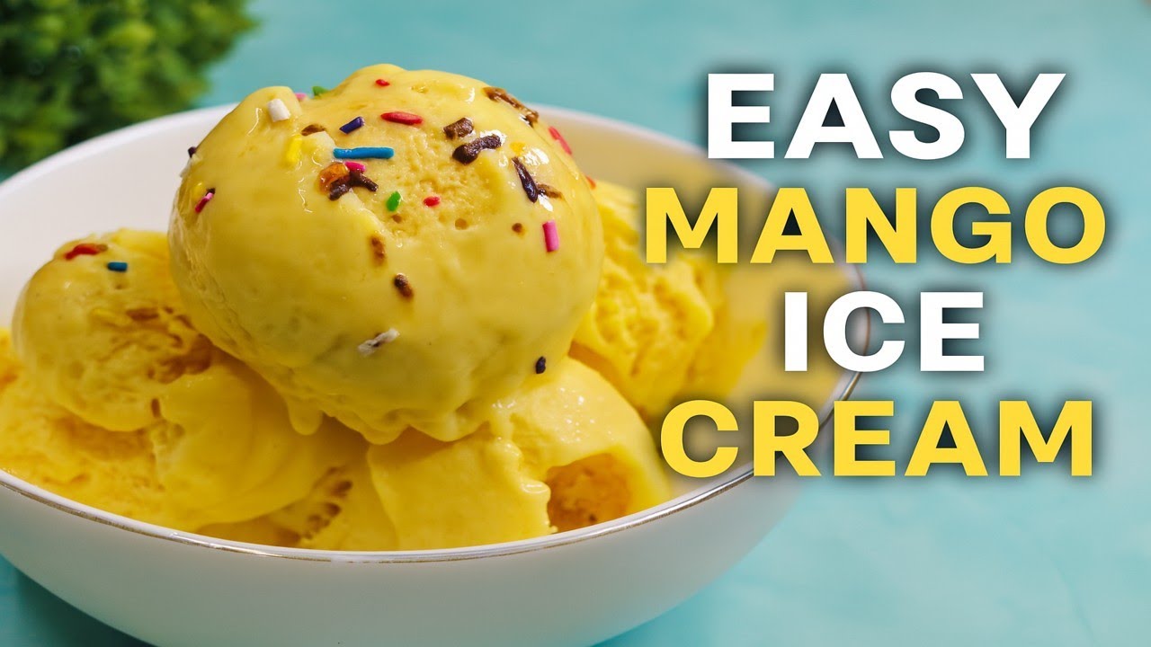 Homemade Frozen  Mango  Yogurt Recipe | Quick & Healthy Mango Delight
