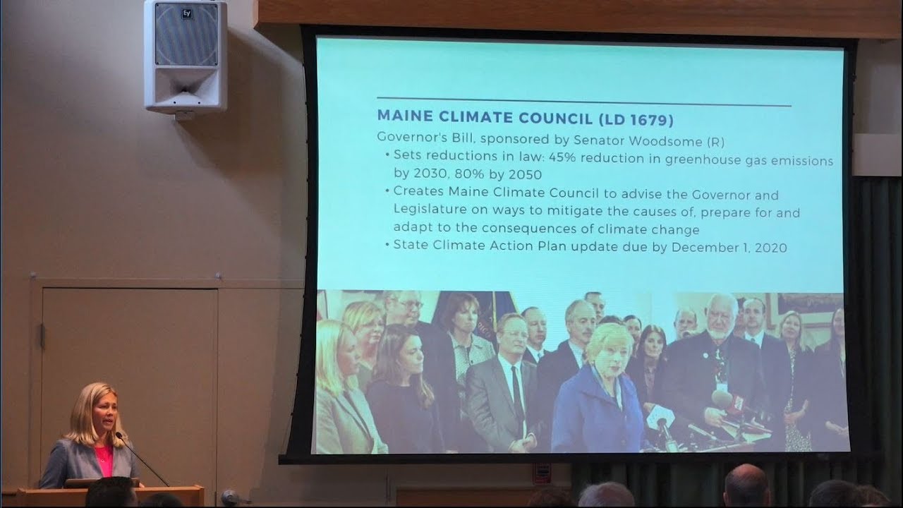 Maine Climate Council Kickoff Council Overview - YouTube