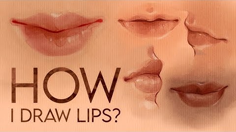 How I draw and stylize lips using Procreate App ( Brushes link + Techniques )