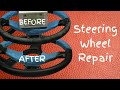 Leather Steering Wheel Restoration & Re Colouring Repair