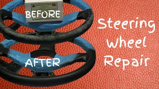 How To Restore A Leather Steering Wheel & Re Colouring Repair