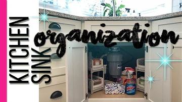 How do you organize your sink cleaner?