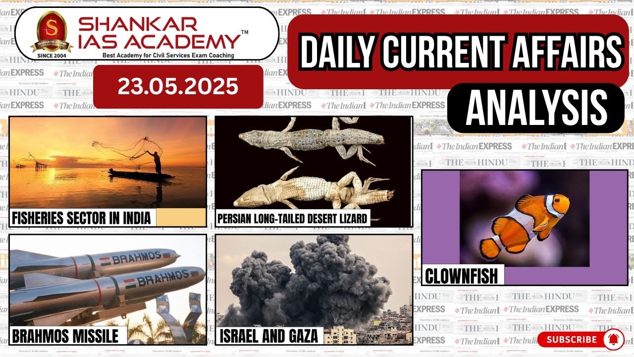 Daily Current Affairs Analysis | May 23, 2025 | Shankar IAS Academy ...