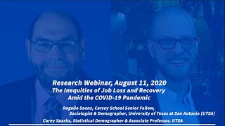 Research Webinar: The Inequities of Job Loss and Recovery Amid the COVID-19 Pandemic