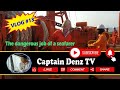 THE DANGEROUS JOB OF A SEAFARER/ MEN ON FORWARD MOORING STATION/ CONTAINER SHIP/ LIFE AT SEA/Vlog 13
