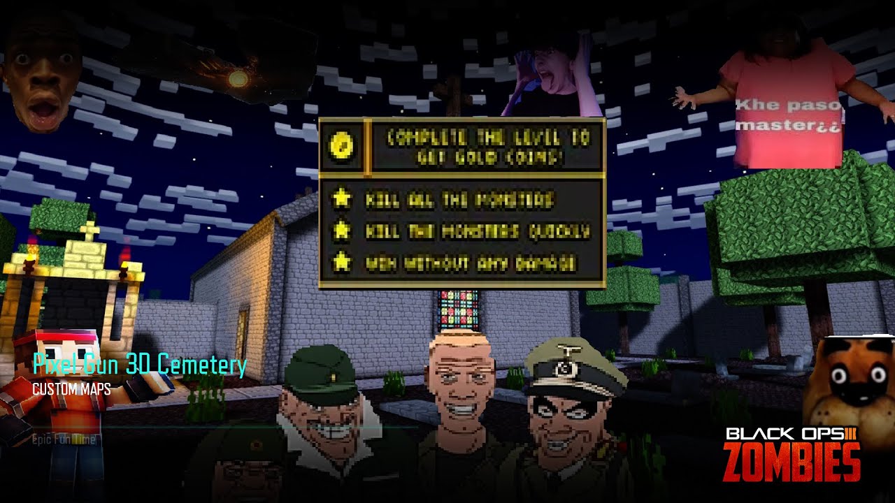 Pixel Gun 3D Кладбище Black Ops 3 Кастомы