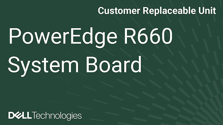 Dell PowerEdge R660: Remove/Install System Board