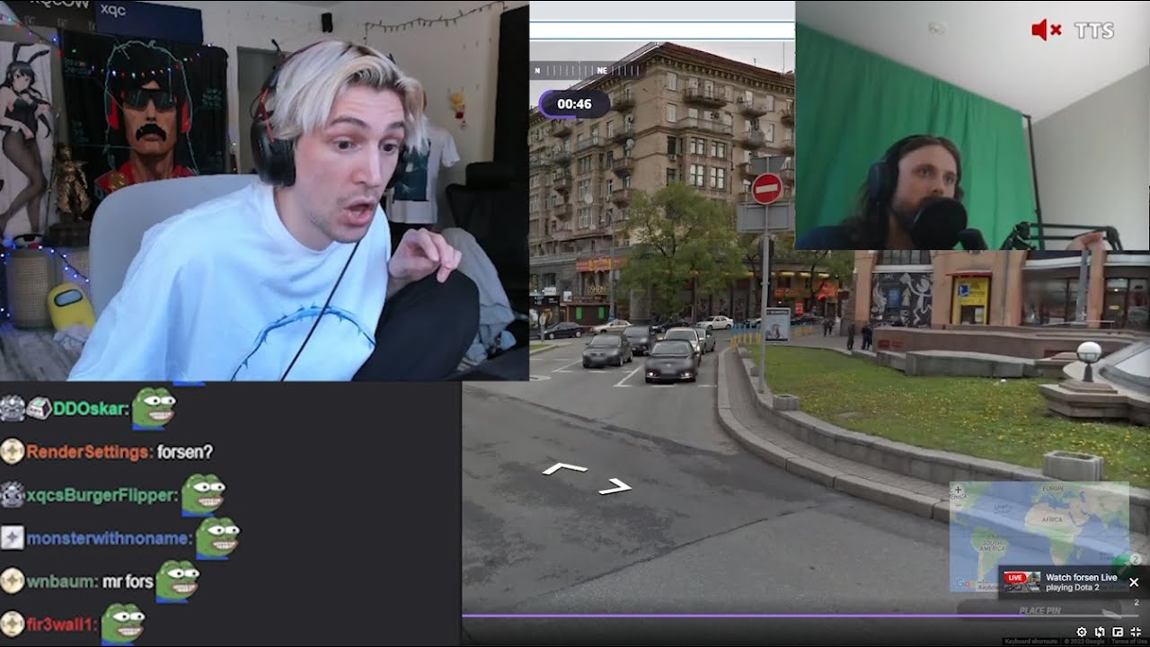 xQc Reacts to Forsen Accidentally Calling Ukraine Russia... - YouTube