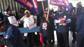TWU, ATU United on Brooklyn Strike Lines