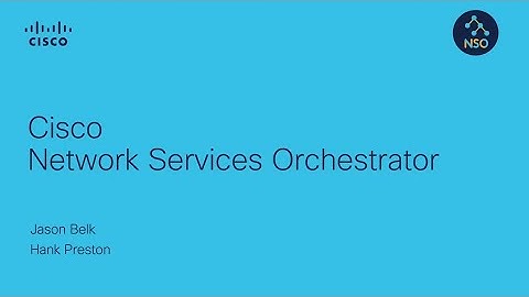 Cisco Network Services Orchestrator Architecture: A Comprehensive Overview