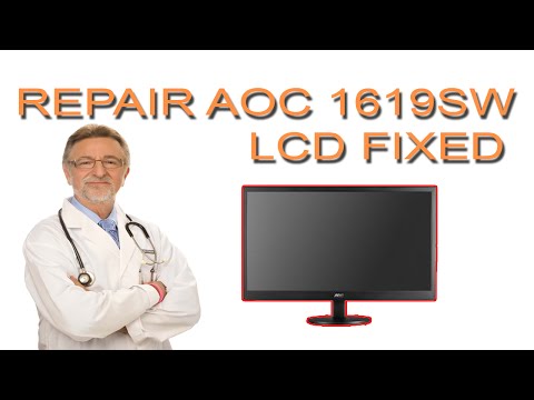 Aoc Lcd Computer Monitor Repair White Screen Problem How To Repair Laptop