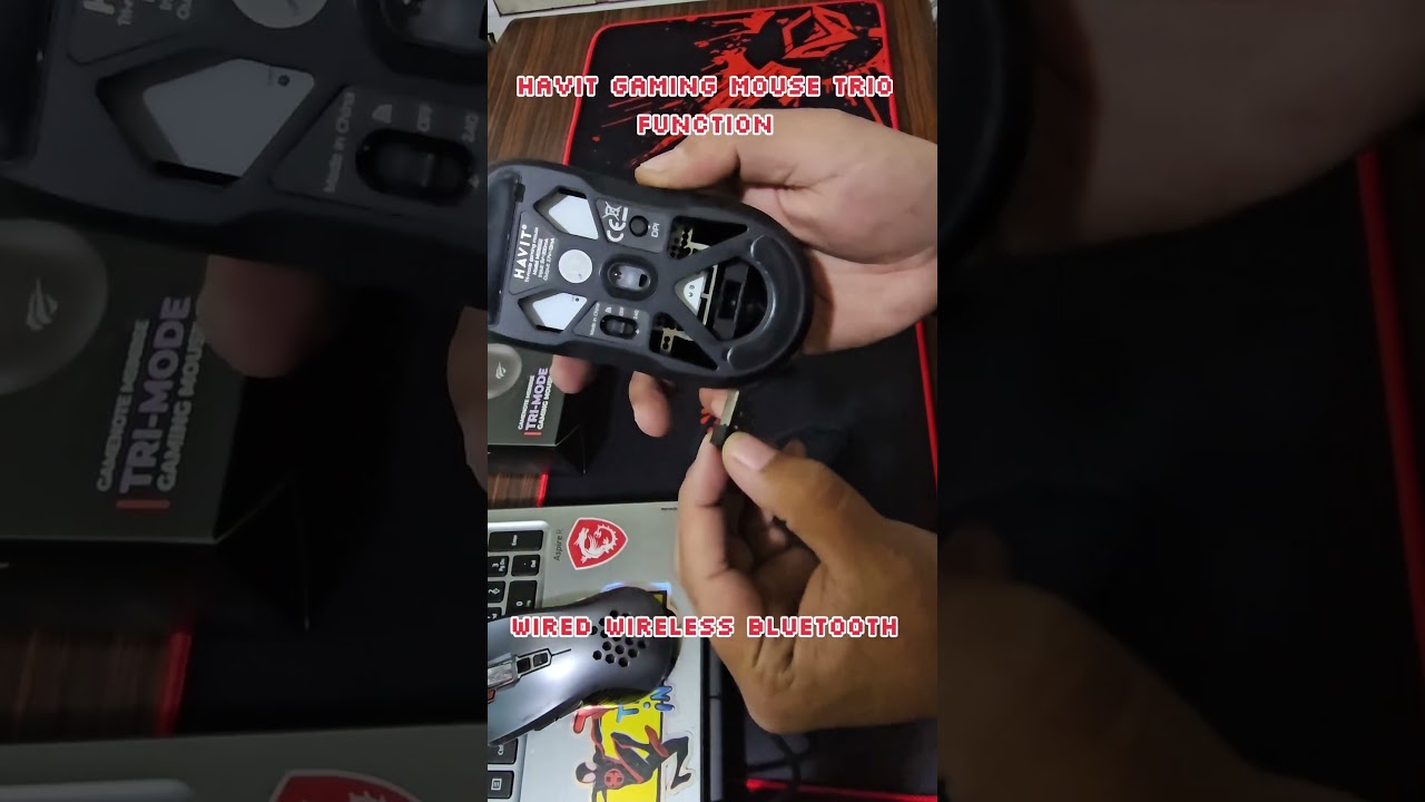 Havit Gamenote Ms969se Tri-Mode Wired+Wireless Gaming Mouse