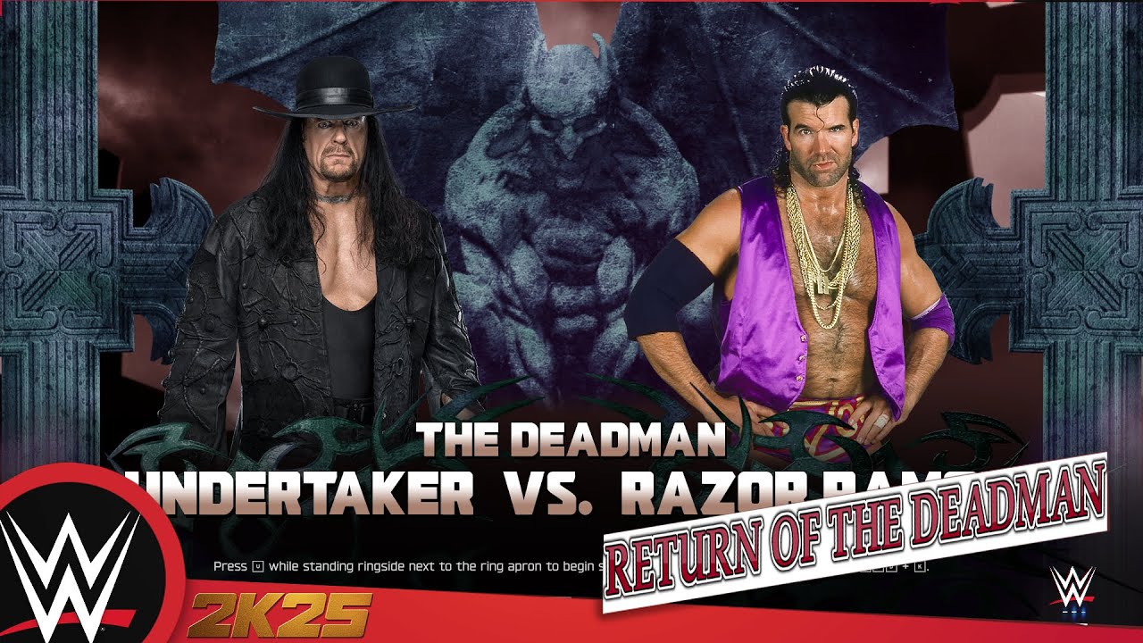 Undertaker Vs Razor Ramon WWE 2K25 Return Of The Deadman - Undertaker VS Razor Ramon - YouTube