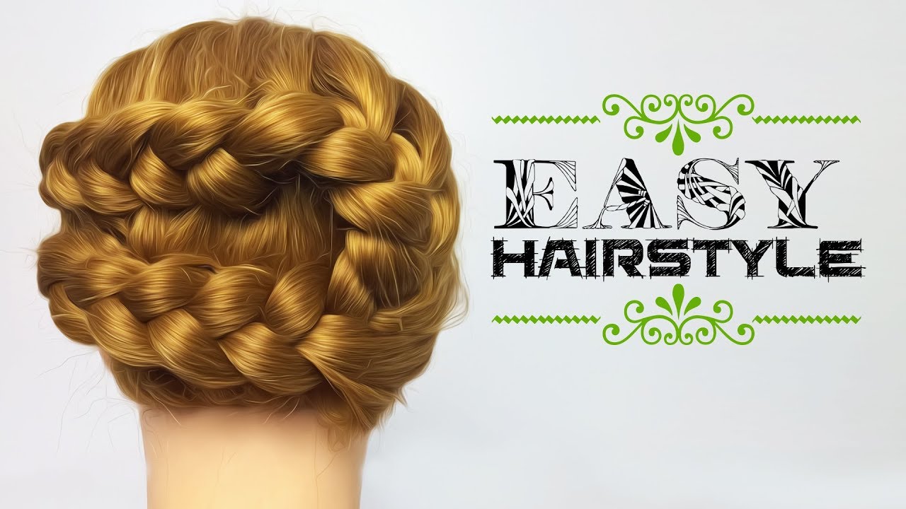 Best Hair Design With Simple Braid Curvy Hairstyle For Girls