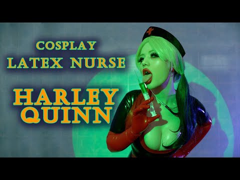 Latex Harley Quinn Nurse|| cosplay by Lada Lyumos