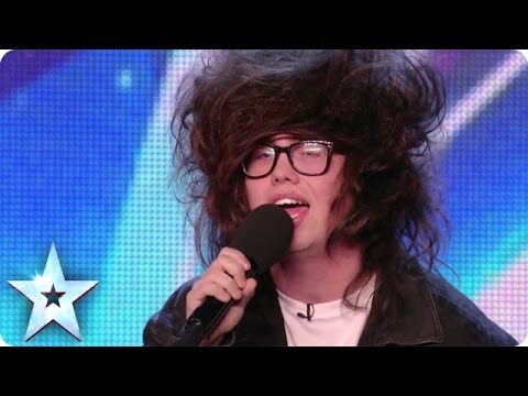 Nick Celino gives a hair-raising performance of Wrecking Ball | Britain's Got More Talent 2014