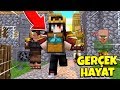 KÖYLÜ EVLERİNE SIĞINDIK - MİNECRAFT GERÇEK HAYAT #3 😱 Minecraft