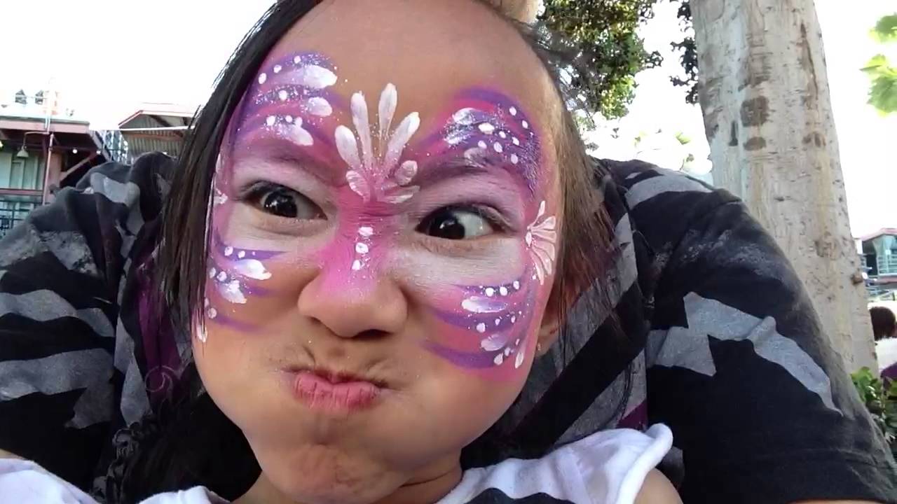 face paint Disney California YouTube