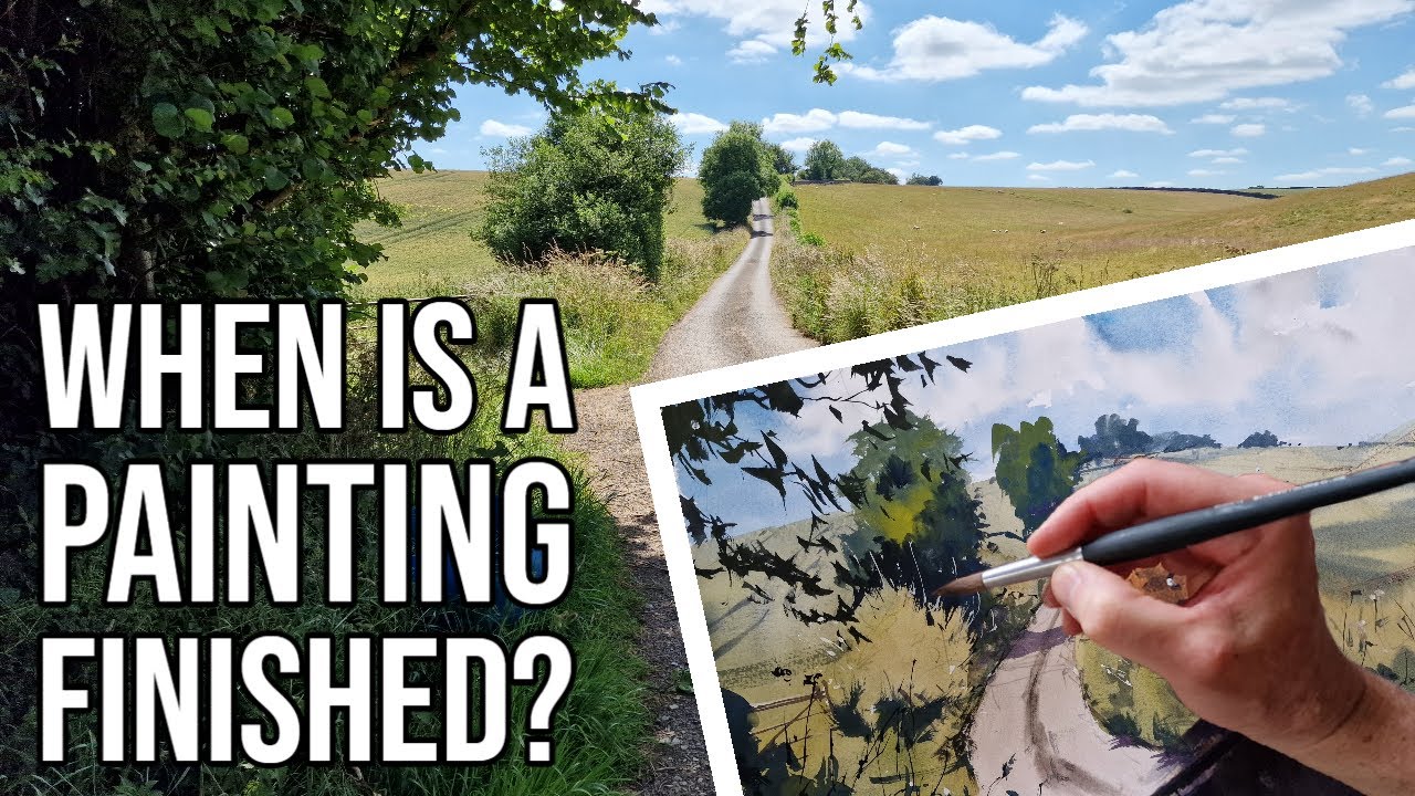 PLEIN AIR PAINTING DEMO EASY RURAL SCENE With some Touch Ups in the