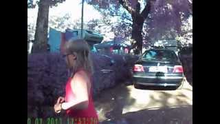 Walking Part Of Camp By Car