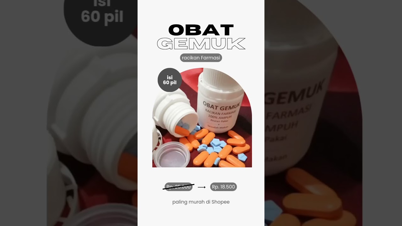 obat gemuk farmasi, vitamin penambah berat badan dan penambah nafsu makan