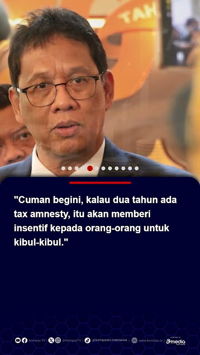 Menkeu Purbaya Tak Setuju Tax Amnesty: Itu akan Beri Insentif pada Orang untuk Kibul-Kibul #short