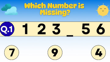 Which Number Is Missing? | Missing Number Puzzle | Brain Game for Children @yuvisharma_tv25 