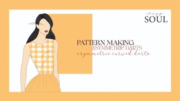 DIY Pattern making - Asymmetric Darts - Asymmetric Curved Darts #patternmaking